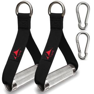 비구그 헤비 듀티 메탈 운동, 케이블 기계, 저항 밴드, LAT 풀다운, 근력 운동 홈 헬스장 및 상업용 피트니스 장비용 교체 그립 부착물 처리