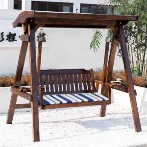 원목 정원그네 야외 흔들의자 펜션 테라스 체어 공원