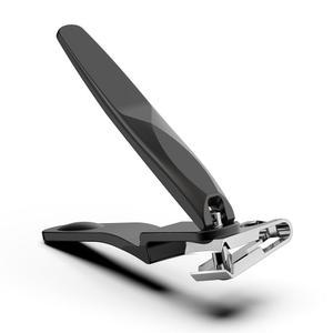 노인용 BEZOX 손톱깎이, 두꺼운 손톱을 위한 자유 회전 턱 발톱깎이, 날카로운 일자를 가진 남녀용 손톱깎이 - 블랙