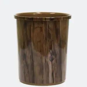 [하프클럽/셀러허브]뚜껑 없는 오픈형 원목 휴지통 5L