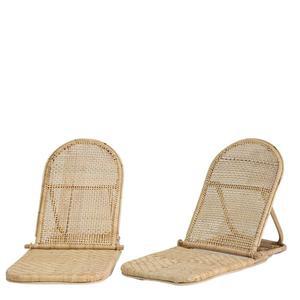 라탄 접이식 휴대용 썬베드 나무 야외침대 대나무 라운지 1인 호텔 원목 해변의자 휴식