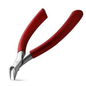 인그로운 발톱 방지용 베조스 발톱깎이, 두꺼운 손톱용 스트레이트 블레이드 족부과 전문의 손톱깎이, 성인, 노인, 남성 및 여성용 인체공학적 손가락 손톱 가위 - 빨간색