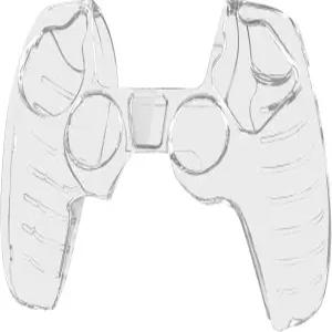 소니 컨트롤러용 OSTENT PS5 커버 스킨 케이스 보호 무선 쉘 하드 투명 크리스탈