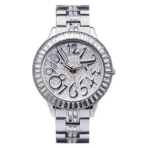 [다잇템]남자 큐빅 넘버 빅 손목 콤비 골져스 시계 (10413938A)