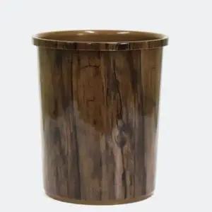 [하프클럽/셀러허브]뚜껑 없는 오픈형 원목 휴지통 10L