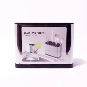 [하프클럽/셀러허브]스테인레스 수저정리함 수저통 자동물빠짐 수저 보관