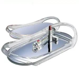 [하프클럽/셀러허브]투명 화장품 소품 정리대 소 320 160 49mm 보관함