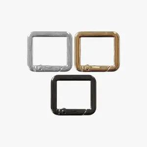 [콩심팥심]열쇠고리링 원터치 사각 링 27mm 연결고리