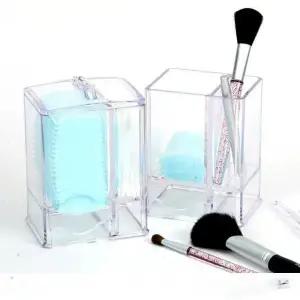 [하프클럽/셀러허브]투명 화장품 소품 정리함 99 77 138mm 보관함 정리대