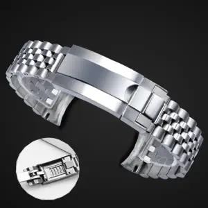 호환  Jubilee 서브 GMT 요트 데이토나 남성용 시계 밴드 럭셔리 팔찌 모드 부품 교체 20mm