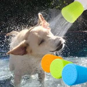 휴대용 HF04JU42 물병 샤워헤드 실리콘 페트병 샤워기 캠핑 차박 간이 강아지 산책