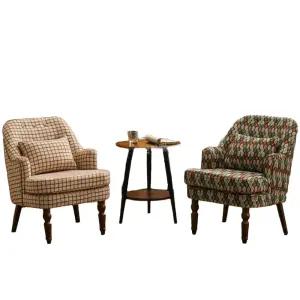 빈티지 윙체어 단독 소파 가구 스타일 엔틱소파 패브릭