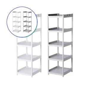 쌍문상회 실용적인 5단 다용도 스탠드 선반 오픈 수납장 가구