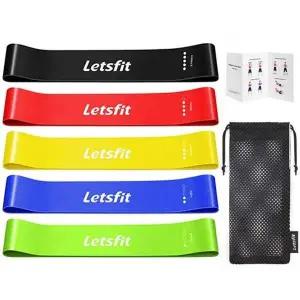 렛츠핏 IQ82VT77 라텍스 루프밴드 요가밴드 5종 셋트 (믹스)