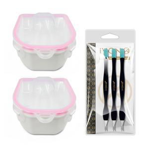 IVON 네일 침지 볼 & 큐티클 푸셔 2개, 젤 폴리쉬 리무버 매니큐어 및 잔해 팁 3개