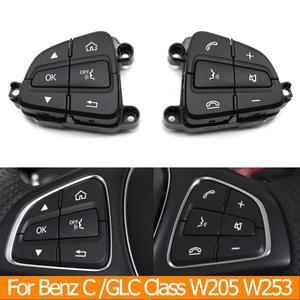 메르세데스 호환 벤츠 호환 C GLC 클래스 W205 C200 자동차 스티어링 휠 컨트롤 스위치 버튼 수리 키트