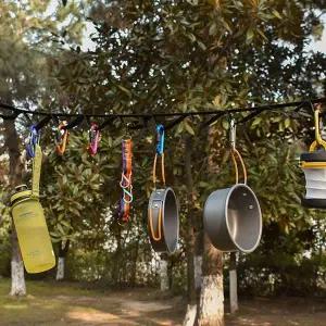 키밍 AC34DF73 캠핑용 소품걸이 텐트 감성 빨랫줄 행어 로프