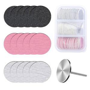 멜로디수지 60개 교체용 사포 디스크, 25mm 금속 네일 드릴 비트 80개, 전기 발 파일 캘러스 리무버 도구 또는 연마 공예용 중형 180개