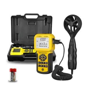 LYCEBELL HVAC 풍속계 휴대용 CFM 미터 LC-846A 풍속계(백라이트 포함) 공기 유속 온도 측정을 위한