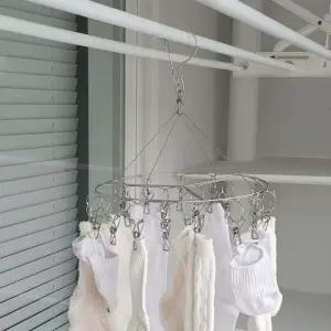 양말 BLT968Y8 원형 20구 빨래집게 스텐 미니건조대 ZF