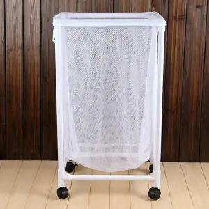 이동식 IDU197U3 넓은용량 빨래바구니 세탁실 빨래통 80리터