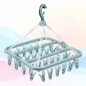 32클립 DUD803C2 회전형 빨래집게 건조대 양말 속옷 빨래건조대