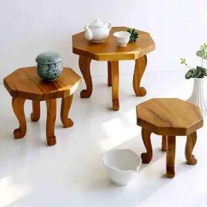 [하프클럽/셀러허브]레인트리 호족반 대 33cm 전통 원목 개다리 차상 반상