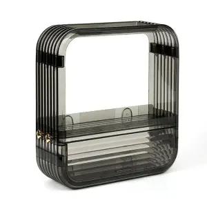 [하프클럽/셀러허브]뷰티온 화장품진열장 접착 화장품선반(40x42 그레이)