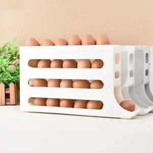[하프클럽/셀러허브]냉장고정리 공간활용 자동 에그슬라이드 달걀 계란 트