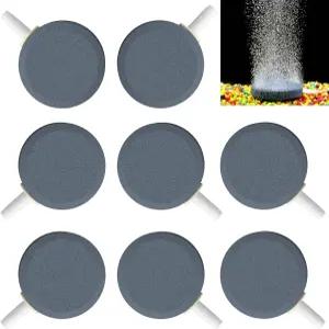 파플라이 수족관 에어 스톤 디스크 버블러 1.5인치 버블 릴리스 도구 나노 펌프용 원형 산소 디퓨저 작은