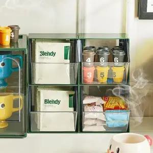 [하프클럽/셀러허브]커피 캡슐 보관함 티백 정리함 간식 다용도 탕비실 정