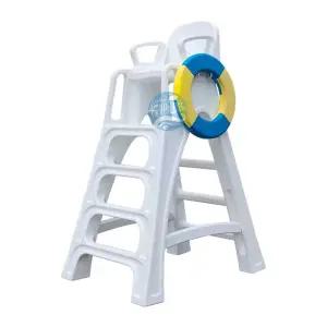 수영장 안전 감시대 구조 요원 관찰대 수상 구명로프