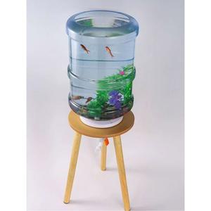 원형 릴 수족관 어항 인테리어 거치대 세트 받침대 버킷 내추럴 컬러 금붕어 나무 우드