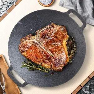 그리들 CI29DA81 캠핑 코팅 캠핑용그릴 고기불판 그릴팬 손잡이