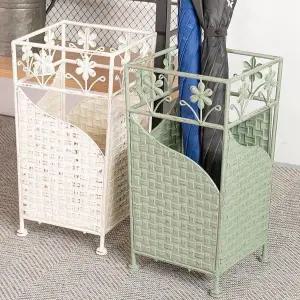 [하프클럽/셀러허브]빈티지한 디자인 꽃무늬 라탄무늬 우산꽂이 우산통