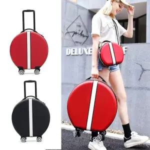 2색 동그라미 캐리어 라운드 트롤리백 바퀴캐리어 미니캐리어
