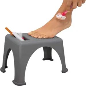 샤워 및 페디큐어를 위한 간편한 발 받침대 - 면도 다리 관리 매니큐어 그루밍을 안전한 미끄럼 방지 의자