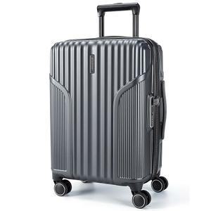 가방스마트 확장형 수하물 기내 반입 22x14x9 항공사 승인, 스피너 휠이 있는 캐리어, TSA 잠금 20인치, 회색 하드사이드 폴리카보네이트 롤링 여행용