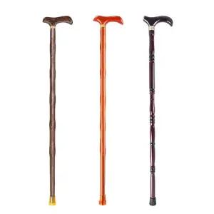 우드폴대 막대 섹션 워킹 시니어 지팡이 하이킹 목발 조절식 접이식 분리형 나무