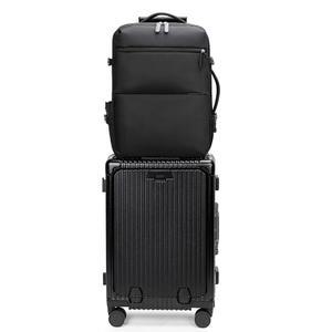 펠라리오 2피스 세트 알루미늄 프레임 PC 하드 쉘 스피너 휠 러기지, 20.8