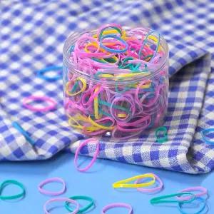 [에이치플러스몰]컬러 머리 고무줄 대용량