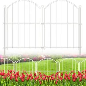장식 정원 울타리 17인치 x10피트 개를 위한 10팩 녹 방지 금속 노 디그 동물 장벽 아치형 화단 가장자리