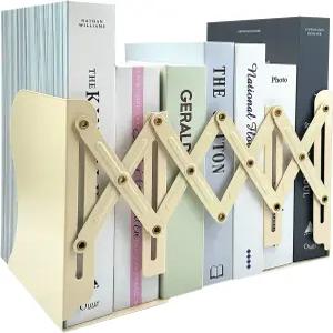 조절 가능한 북엔드 19인치 2개의 칸막이 헤비 듀티 금속 책 홀더 보관 선반 사무실 학교 서점 및 가정용