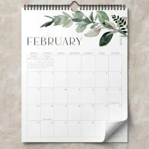 에스테틱 2026 월 캘린더 - 2026년 1월부터 2027년 7월까지 운영 간편한 정리를 위한 완벽한 대형 모던