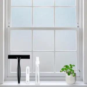 래빗구 프로스팅 유리 창문 프라이버시 필름 없음 눈부심 방지 열 차단 설치하기 쉬우며 유리용 렌터