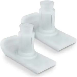 툴리메드 - 유니버설 프리미엄 워커 스키 글라이더 흰색 안전 및 안정성을 위한 내구성 있는 코스터 (1쌍)