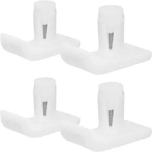 4Pcs 유니버설 프리미엄 워커 글라이드 스키 교체 안전 안정성을 위한 흰색 내구성 코스터 글라이더