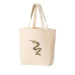 에코백 토트백 뱀 파충류 뱀띠 S자 움직임 낼름낼름 스네이크 그림