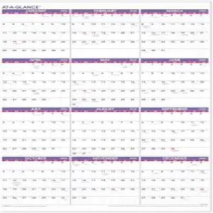 AT-A-GLANCE 2026 월 캘린더 월간 24인치 x 36인치 초대형 종이(PM122826)