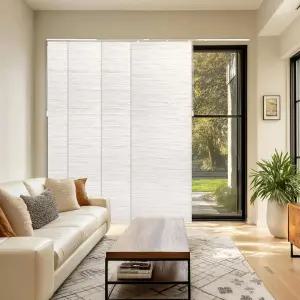 치콜로지 룸 칸막이 수직 블라인드 도어 슬라이딩 임시 벽 옷장 커튼 패널 트랙 메쉬 빙하 W 46-86 x H